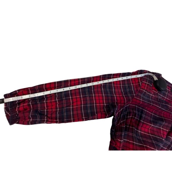 LANE BRYANT Red Navy Plaid Tunic Top - Size 20 - Picture 6 of 10